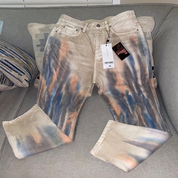 John Elliott - Straight Leg Crop Jean volcano dye 28 NWT - Picture 3 of 10